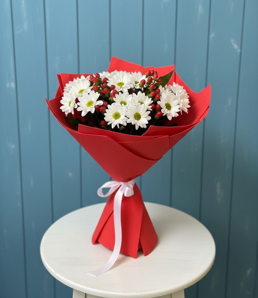 Букет цветов из: Хризантемы в Малой Джалге