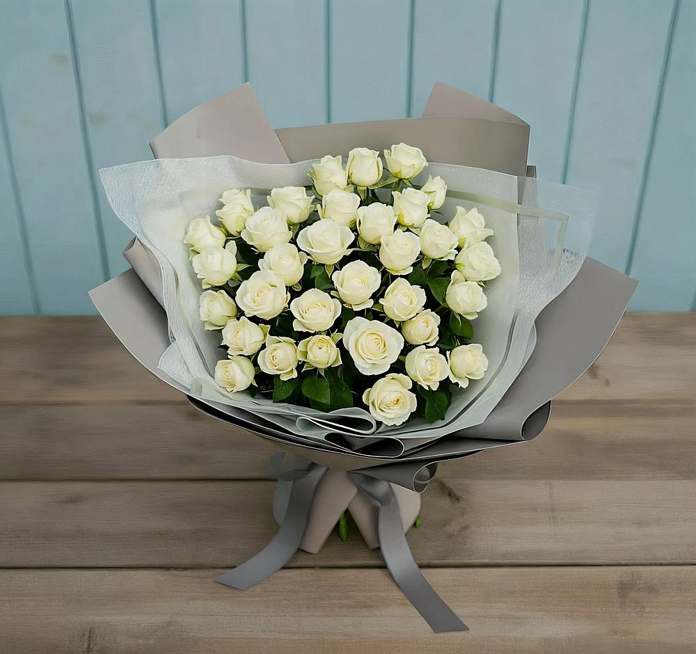 Букет Белоснежная нежность в Малой Джалге