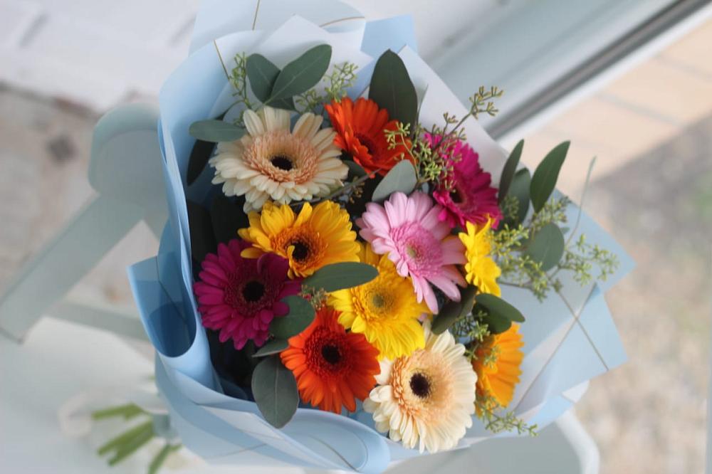 Букет цветов из: Герберы в Малой Джалге