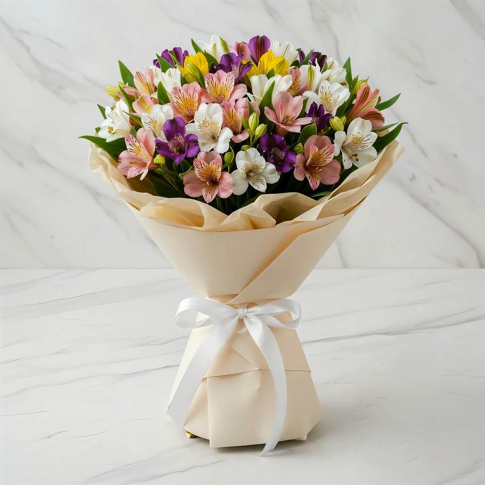 Букет цветов из: Альстромерии в Малой Джалге