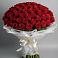 Букет 101 Красная роза Блэк Мэджик в Малой Джалге
