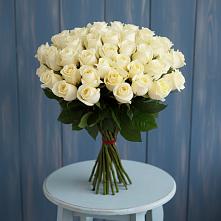 Букет 51 Белая роза Эдлесс Лав #REPLACE_PRED# Малой Джалге