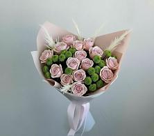 Букет цветов из:  Розы и Хризантемы в Малой Джалге