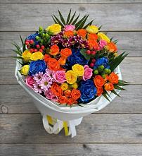 Букет цветов из:  Розы и Хризантемы в Малой Джалге