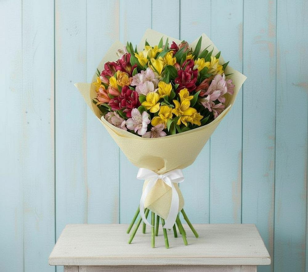 Букет цветов из: Альстромерии в Малой Джалге