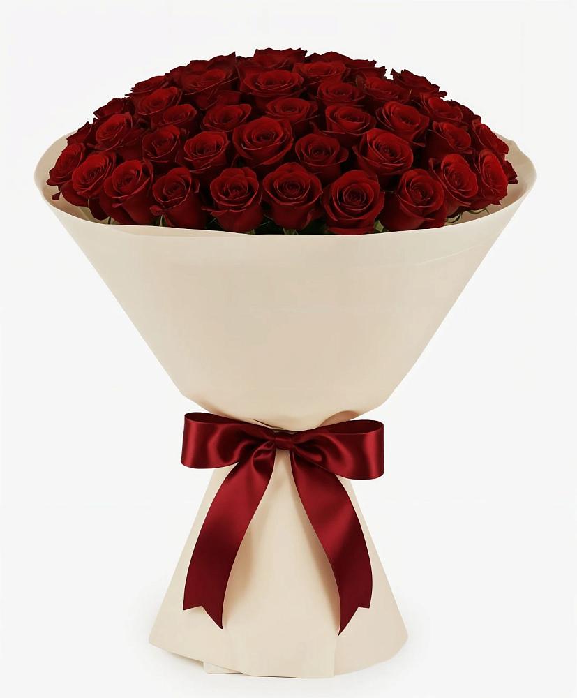 Букет 101 Бордовая роза Блэк Бакарра в Малой Джалге